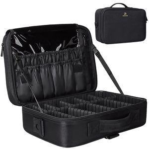 Travel Makeup Train Case Makeup Cosmetic Case Organizer Portable Artist💚